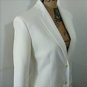 Evan Picone Cream/ Ivory Tailored Blazer Size 6